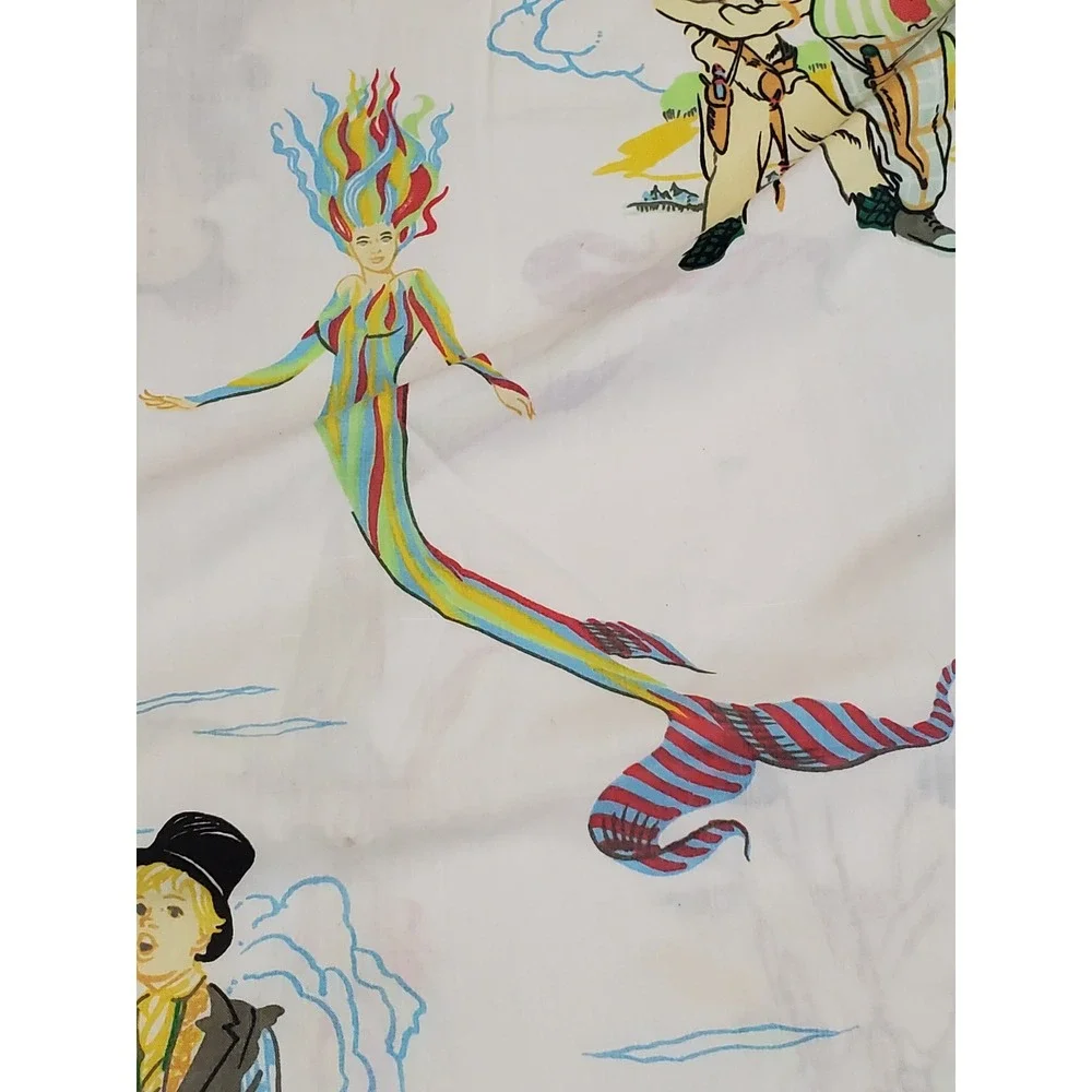 Vintage Hook Movie Peter Pan Retro Twin Bedding Flat Fitted Sheet Pillowcase Set